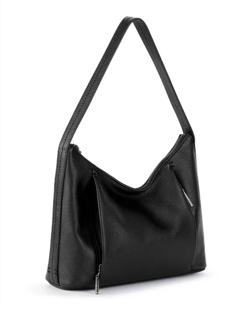 The Sak Brook Black Leather Hobo Black